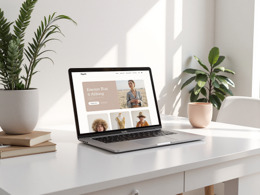 现代化电子商务平台界面截图，显示商品列表和购物车功能，浅色背景设计